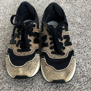 New Balance Black and Tan Sneakers
